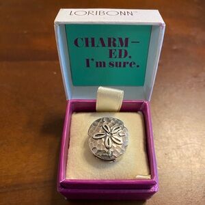 Lori Bonn Sterling Silver sand dollar slide charm